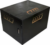 darrahopens Sports & Fitness > Fitness Accessories 3 IN 1 Black Wood Plyo Games Plyometric Jump Box