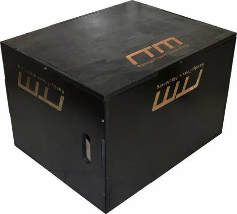 darrahopens Sports & Fitness > Fitness Accessories 3 IN 1 Black Wood Plyo Games Plyometric Jump Box