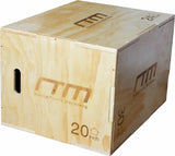 darrahopens Sports & Fitness > Fitness Accessories 3 IN 1 Wood Plyo Games Plyometric Jump Box