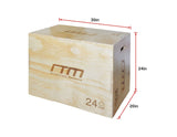 darrahopens Sports & Fitness > Fitness Accessories 3 IN 1 Wood Plyo Games Plyometric Jump Box