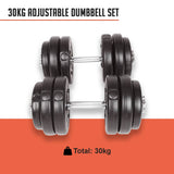 darrahopens Sports & Fitness > Fitness Accessories 30KG Adjustable Dumbbell Set