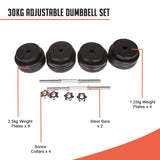 darrahopens Sports & Fitness > Fitness Accessories 30KG Adjustable Dumbbell Set