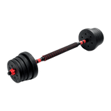 darrahopens Sports & Fitness > Fitness Accessories 30kg Adjustable Rubber Dumbbell Set Barbell Home GYM Exercise Weights