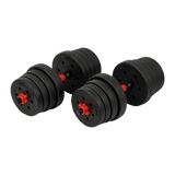darrahopens Sports & Fitness > Fitness Accessories 30kg Adjustable Rubber Dumbbell Set Barbell Home GYM Exercise Weights