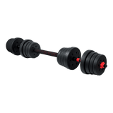 darrahopens Sports & Fitness > Fitness Accessories 30kg Adjustable Rubber Dumbbell Set Barbell Home GYM Exercise Weights