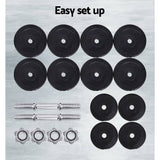 darrahopens Sports & Fitness > Fitness Accessories 30kg Dumbbells Dumbbell Set Weight Plates Home Gym Fitness Exercise