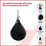 darrahopens Sports & Fitness > Fitness Accessories 30L Water Punching Bag Aqua with D-Shackle and Chain