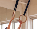 darrahopens Sports & Fitness > Fitness Accessories 32mm Wooden Gymnastic Rings Olympic Gym Rings Strength Training