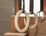 darrahopens Sports & Fitness > Fitness Accessories 32mm Wooden Gymnastic Rings Olympic Gym Rings Strength Training