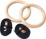 darrahopens Sports & Fitness > Fitness Accessories 32mm Wooden Gymnastic Rings Olympic Gym Rings Strength Training