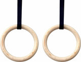 darrahopens Sports & Fitness > Fitness Accessories 32mm Wooden Gymnastic Rings Olympic Gym Rings Strength Training