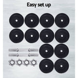 darrahopens Sports & Fitness > Fitness Accessories 35kg Dumbbells Dumbbell Set Weight Plates Home Gym Fitness Exercise