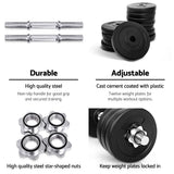 darrahopens Sports & Fitness > Fitness Accessories 35kg Dumbbells Dumbbell Set Weight Plates Home Gym Fitness Exercise