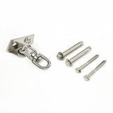 darrahopens Sports & Fitness > Fitness Accessories 360° Swivel Swing Hanger with Stainless Steel Hook for Ceiling Heavy Duty Hanging Gym Equipment