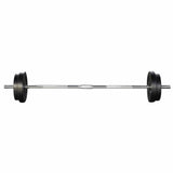 darrahopens Sports & Fitness > Fitness Accessories 38KG Barbell Weight Set Plates Bar Bench Press Fitness Exercise Home Gym 168cm