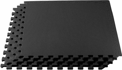 darrahopens Sports & Fitness > Fitness Accessories 4 Tiles EVA Fitness Home Gym Interlocking Floor Puzzle Mat