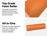 darrahopens Sports & Fitness > Fitness Accessories 45 x 15cm Physio Yoga Pilates Foam Roller