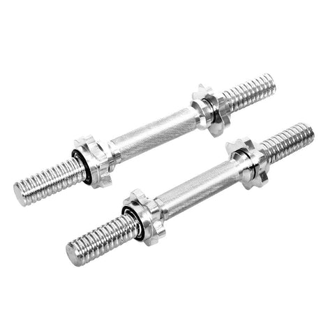 darrahopens Sports & Fitness > Fitness Accessories 45cm Dumbbell Bar Solid Steel Pair Gym Home Exercise Fitness 150KG Capacity