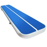 darrahopens Sports & Fitness > Fitness Accessories 4m x 1m Inflatable Air Track Mat 20cm Thick Gymnastic Tumbling Blue And White