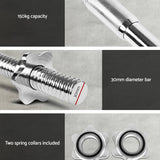 darrahopens Sports & Fitness > Fitness Accessories 5.5FT Barbell Bar Steel Fitness Exercise Weight Press Gym Home 168CM