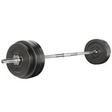 darrahopens Sports & Fitness > Fitness Accessories 58KG Barbell Weight Set Plates Bar Bench Press Fitness Exercise Home Gym 168cm