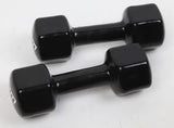darrahopens Sports & Fitness > Fitness Accessories 5kg Dumbbells Pair PVC Hand Weights Rubber Coated