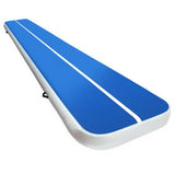 darrahopens Sports & Fitness > Fitness Accessories 5m x 1m Inflatable Air Track Mat 20cm Thick Gymnastic Tumbling Blue And White