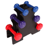 darrahopens Sports & Fitness > Fitness Accessories 6-Piece Dumbbell Set with Rack