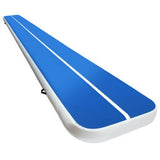 darrahopens Sports & Fitness > Fitness Accessories 6m x 1m Inflatable Air Track Mat 20cm Thick Gymnastic Tumbling Blue And White