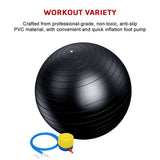 darrahopens Sports & Fitness > Fitness Accessories 75cm Static Strength Exercise Stability Ball with Pump