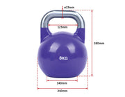 darrahopens Sports & Fitness > Fitness Accessories 8KG, 12KG, 16KG Pro-Grade Steel KettleBell Set