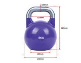darrahopens Sports & Fitness > Fitness Accessories 8KG, 12KG, 16KG Pro-Grade Steel KettleBell Set