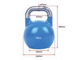 darrahopens Sports & Fitness > Fitness Accessories 8KG, 12KG, 16KG Pro-Grade Steel KettleBell Set