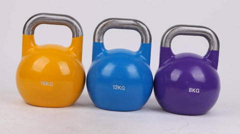 darrahopens Sports & Fitness > Fitness Accessories 8KG, 12KG, 16KG Pro-Grade Steel KettleBell Set