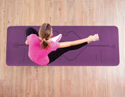 darrahopens Sports & Fitness > Fitness Accessories 8mm TPE Yoga Mat Exercise Fitness Gym Pilates Non Slip Dual Layer