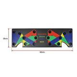 darrahopens Sports & Fitness > Fitness Accessories 9 in 1 Push Up Board Yoga Bands Fitness Workout Train Gym Exercise Pushup Stand