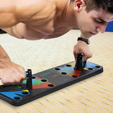 darrahopens Sports & Fitness > Fitness Accessories 9 in 1 Push Up Board Yoga Bands Fitness Workout Train Gym Exercise Pushup Stand