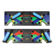 darrahopens Sports & Fitness > Fitness Accessories 9 in 1 Push Up Board Yoga Bands Fitness Workout Train Gym Exercise Pushup Stand