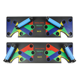 darrahopens Sports & Fitness > Fitness Accessories 9 in 1 Push Up Board Yoga Bands Fitness Workout Train Gym Exercise Pushup Stand