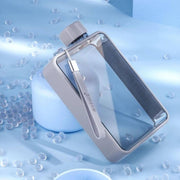 darrahopens Sports & Fitness > Fitness Accessories A5 Flat Water Bottle Portable Travel Mug BPA Free Water Bottle (Grey)