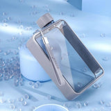 darrahopens Sports & Fitness > Fitness Accessories A5 Flat Water Bottle Portable Travel Mug BPA Free Water Bottle (Grey)