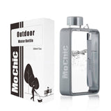 darrahopens Sports & Fitness > Fitness Accessories A5 Flat Water Bottle Portable Travel Mug BPA Free Water Bottle (Grey)