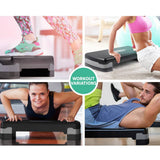 darrahopens Sports & Fitness > Fitness Accessories Aerobic Step Exercise Stepper Steps Fitness Block Bench Riser Home Gym