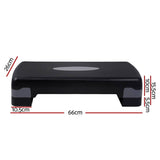 darrahopens Sports & Fitness > Fitness Accessories Aerobic Step Exercise Stepper Steps Fitness Block Bench Riser Home Gym