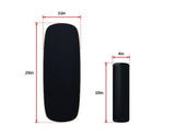 darrahopens Sports & Fitness > Fitness Accessories Balance Board Trainer with Stopper Wobble Roller