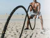 darrahopens Sports & Fitness > Fitness Accessories Battle Rope Dia 3.8cm x 9M length Poly Exercise Workout Strength Training