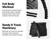 darrahopens Sports & Fitness > Fitness Accessories Battle Rope Dia 3.8cm x 9M length Poly Exercise Workout Strength Training