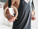 darrahopens Sports & Fitness > Fitness Accessories Birch Wood Gymnastic Rings