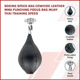 darrahopens Sports & Fitness > Fitness Accessories Boxing Speed Bag CowHide Leather MMA Punching Focus Bag Muay Thai Training Speed