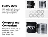 darrahopens Sports & Fitness > Fitness Accessories Chrome Metric Fractional Olympic Weight Plates 0.25 - 1.0kg